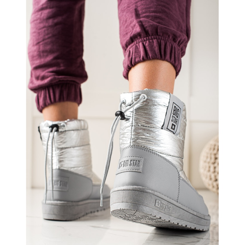 Botas de nieve para mujer Big Star II274118 plata gris 1