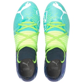 Botas de fútbol Puma Futura Z 1.2 Fg Ag M 106476 03 azul marino, multicolor verde 1