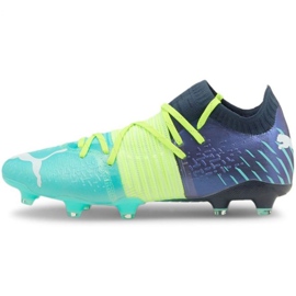 Botas de fútbol Puma Futura Z 1.2 Fg Ag M 106476 03 azul marino, multicolor verde 2