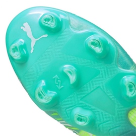 Botas de fútbol Puma Futura Z 1.2 Fg Ag M 106476 03 azul marino, multicolor verde 5