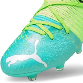 Botas de fútbol Puma Futura Z 1.2 Fg Ag M 106476 03 azul marino, multicolor verde 7