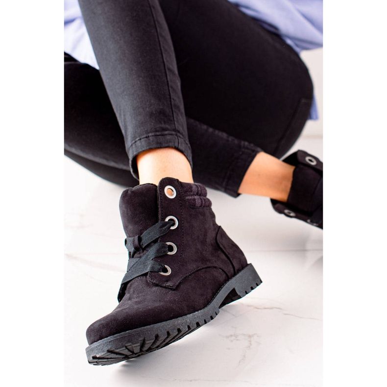 TRENDI Botas de gamuza Traper negro 1 TRENDI Botas de gamuza Traper negro 1