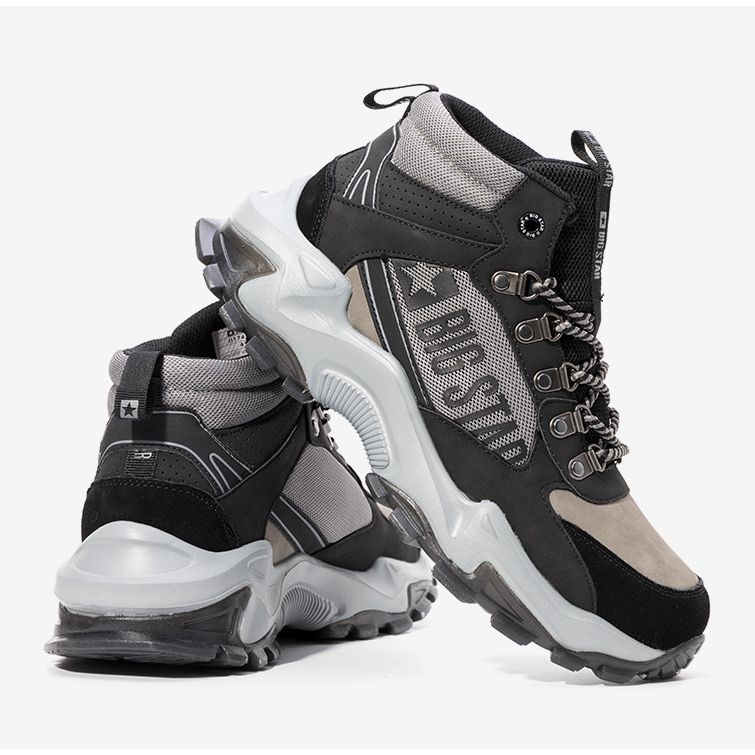 Zapatillas de hombre Maclovio Big Star negras y grises negro 1