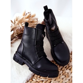 PA1 Botas negras con aislamiento de piel para niños Miraven negro 3