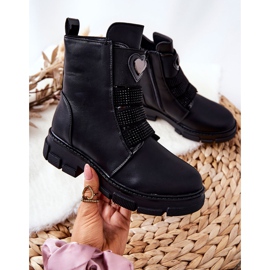 PA1 Botas negras con aislamiento de piel para niños Miraven negro 5