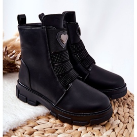 PA1 Botas negras con aislamiento de piel para niños Miraven negro 6