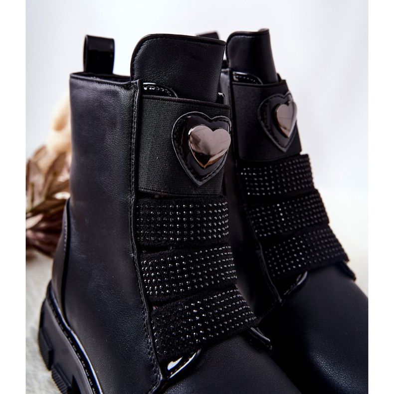 PA1 Botas negras con aislamiento de piel para niños Miraven negro 1