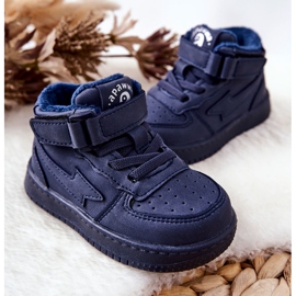 Zapatos Deportivos Calientes Para Niños Azul Marino Clafi 6