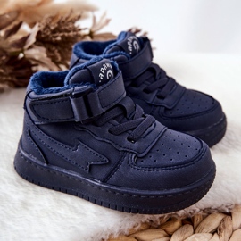 Zapatos Deportivos Calientes Para Niños Azul Marino Clafi 7