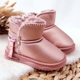 PA1 Botas de nieve para niños Pink Frosty rosado rosado 10