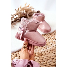 PA1 Botas de nieve para niños Pink Frosty rosado rosado 6