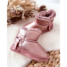 PA1 Botas de nieve para niños Pink Frosty rosado rosado 8