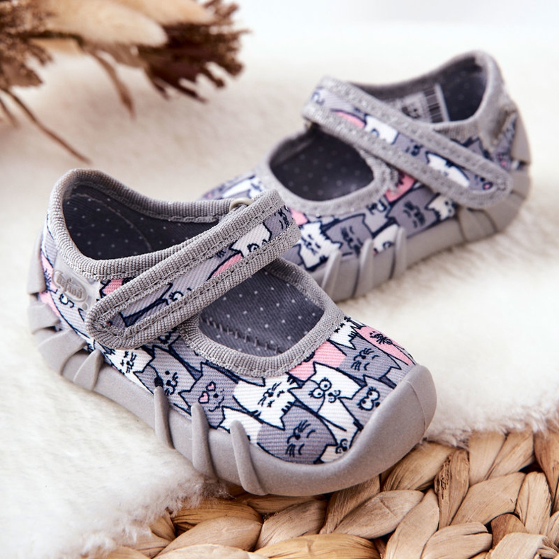 BEFADO S.A. Pantuflas de Inblu Ballerina Cats 109P241 Gris 2