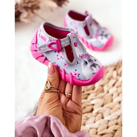 BEFADO S.A. Pantuflas Inblu Bunny 110P425 Gris-Rosa rosado 5