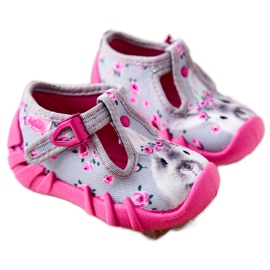 BEFADO S.A. Pantuflas Inblu Bunny 110P425 Gris-Rosa rosado 6