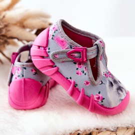 BEFADO S.A. Pantuflas Inblu Bunny 110P425 Gris-Rosa rosado 2