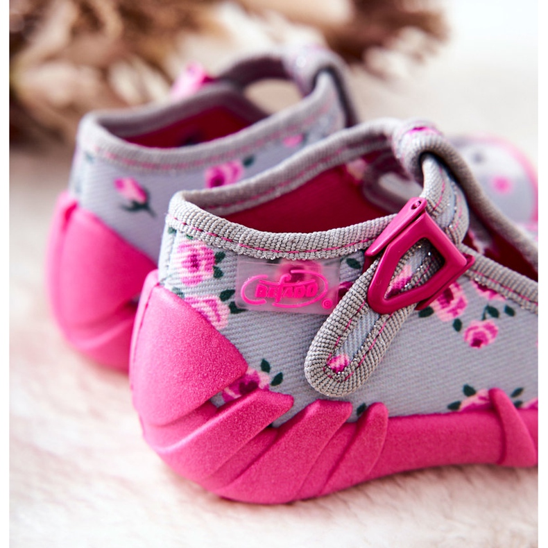 BEFADO S.A. Pantuflas Inblu Bunny 110P425 Gris-Rosa 1