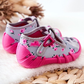 BEFADO S.A. Pantuflas Inblu Bunny 110P425 Gris-Rosa rosado 3