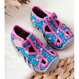 BEFADO S.A. Zapatillas Inblu Con Velcro 190P100 Azul-Rosa rosado 1
