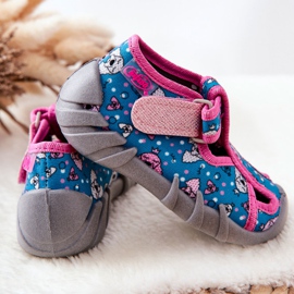 BEFADO S.A. Zapatillas Inblu Con Velcro 190P100 Azul-Rosa rosado 2