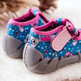 BEFADO S.A. Zapatillas Inblu Con Velcro 190P100 Azul-Rosa rosado 3