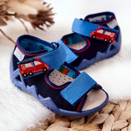 BEFADO S.A. Sandalias Inblu Con Velcro 350P014 Azul Marino 4