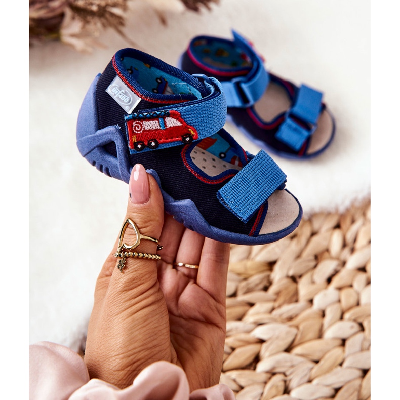 BEFADO S.A. Sandalias Inblu Con Velcro 350P014 Azul Marino 1