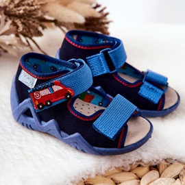 BEFADO S.A. Sandalias Inblu Con Velcro 350P014 Azul Marino 5