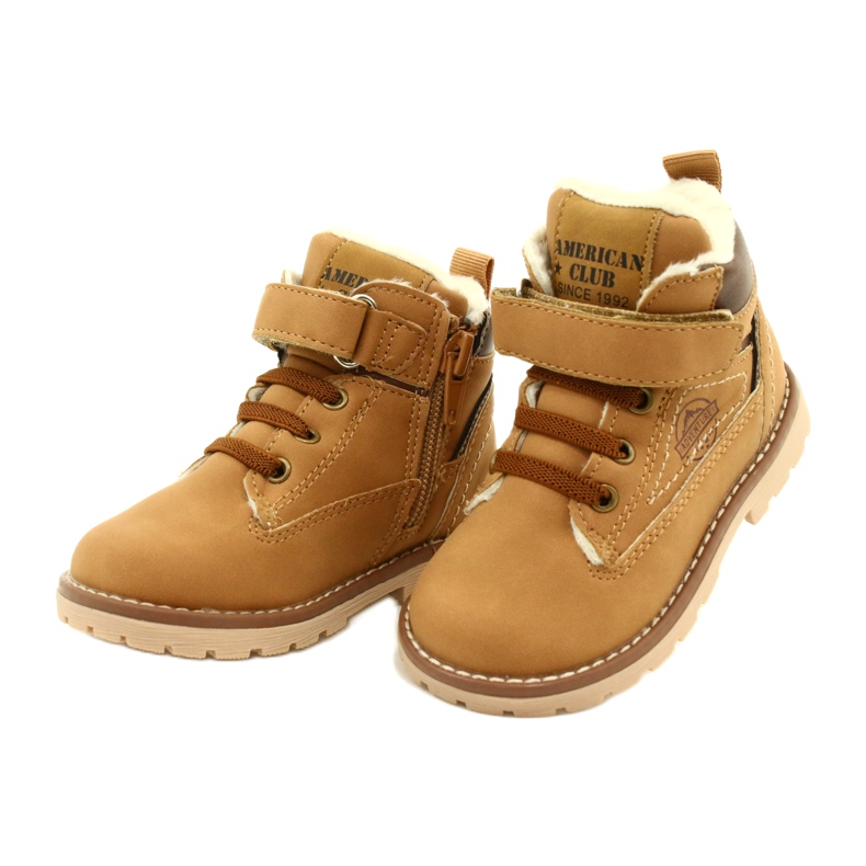 Velcro Workers American Club GC28 / 21 Camel beige amarillo 3