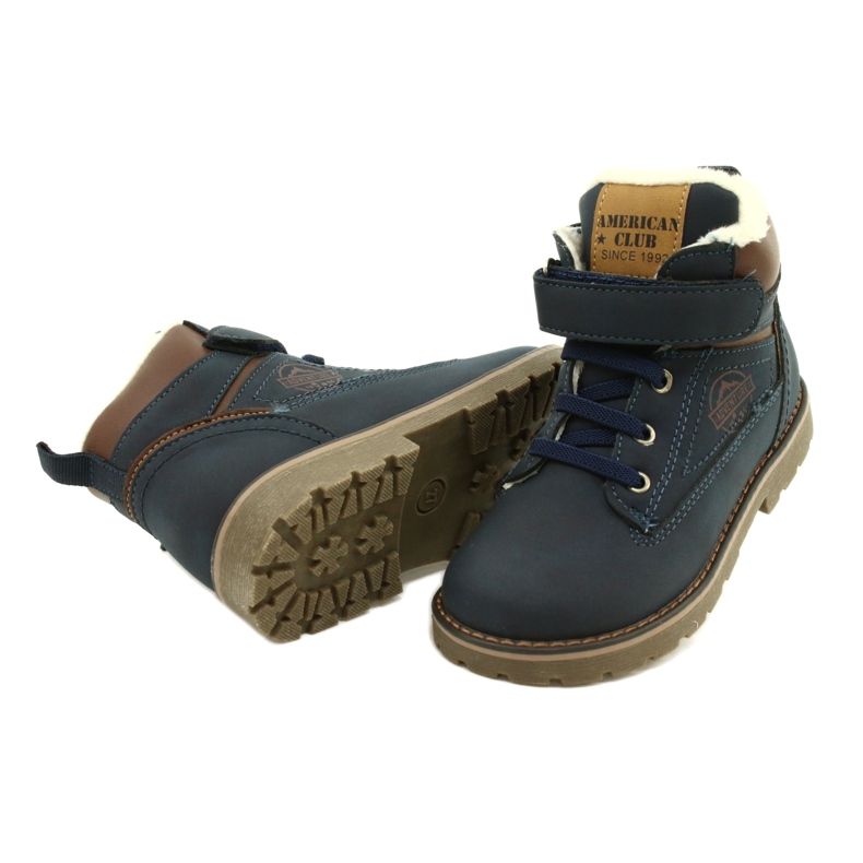 Trabajadores aislados con pieles American Club GC29 / 21 Navy marrón azul marino 4