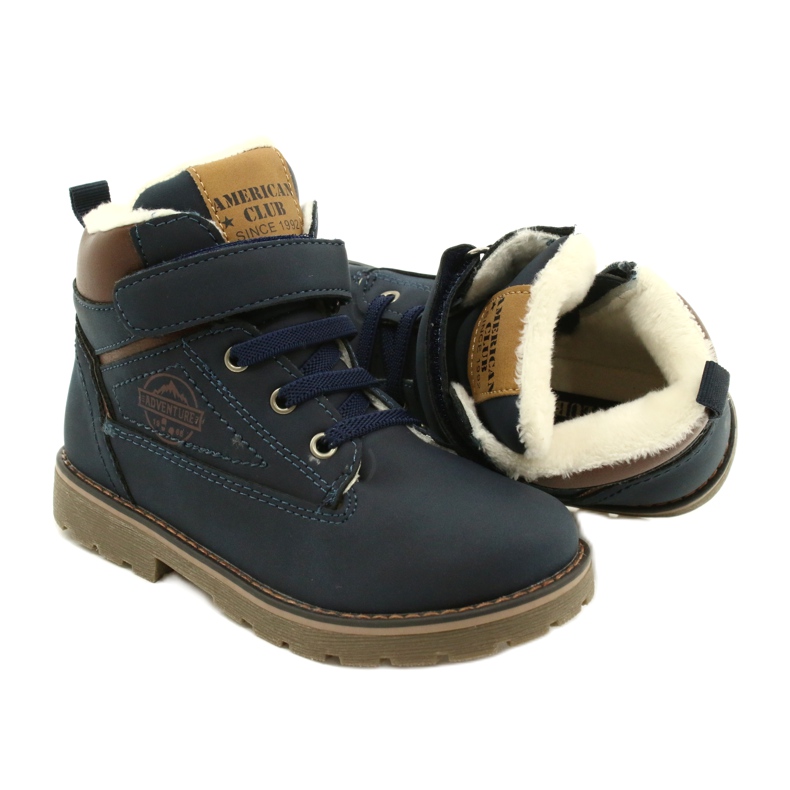 Trabajadores aislados con pieles American Club GC29 / 21 Navy marrón azul marino 5