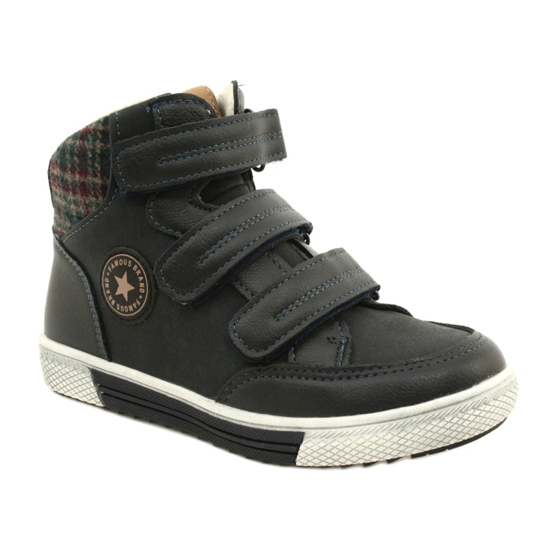 American Club Zapatillas Deportivas Altas Con Piel Americana GC19 / 21 Azul Marino 1