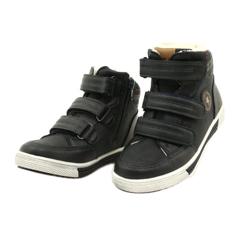 American Club Zapatillas Deportivas Altas Con Piel Americana GC19 / 21 Azul Marino 5