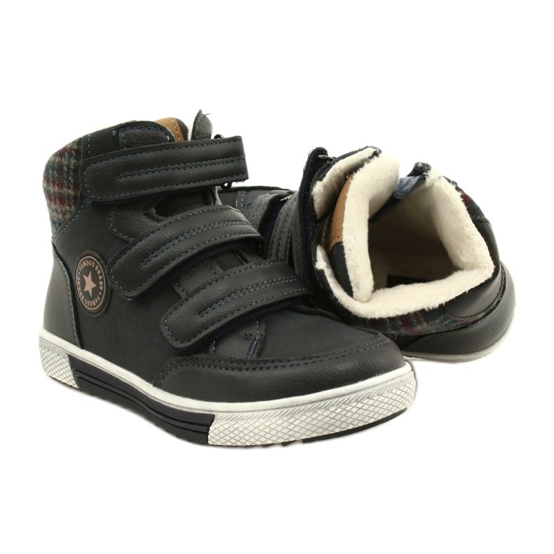 American Club Zapatillas Deportivas Altas Con Piel Americana GC19 / 21 Azul Marino 6