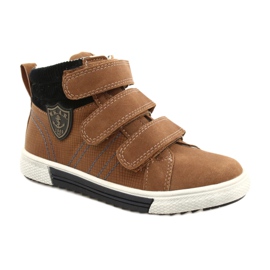 Zapatillas deportivas con aislamiento de piel American Club GC24 / 21 DK.Camel marrón 1