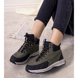 Zapatos de trekking verdes Big Star Ivanna negro 2