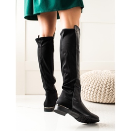 Weide Botas altas elegantes negro 1 Weide Botas altas elegantes negro 1