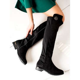 Weide Botas altas elegantes negro 2