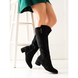 TRENDI Cómodas botas negras negro 2