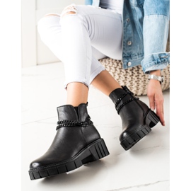 Goodin Botas en la plataforma con una cadena negro 1