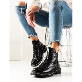 Filippo botas de moda de cuero negro 1 Filippo botas de moda de cuero negro 1