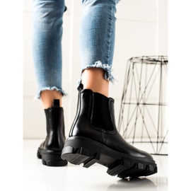 Seastar Botas Chelsea de moda en la plataforma negro 2