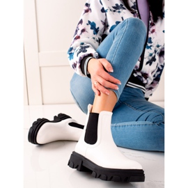 Seastar Botas Chelsea de moda en la plataforma blanco 1 Seastar Botas Chelsea de moda en la plataforma blanco 1