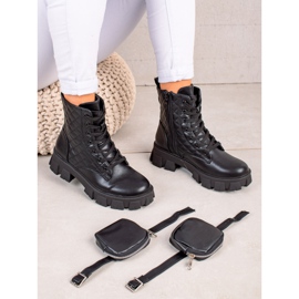 Best Shoes Trappers acolchados con bolsillo negro 1