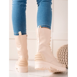 Seastar Tramperos con cordones altos beige 1 Seastar Tramperos con cordones altos beige 1