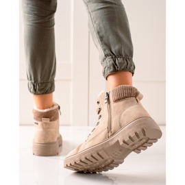 Goodin Tramperos beige con piel de oveja 3