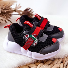 BEFADO S.A. Zapatilla Deportiva Infantil Con Velcro Befado 516P096 Negro rojo 7