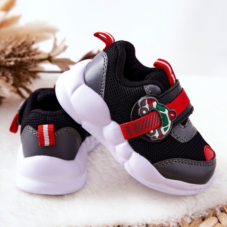 BEFADO S.A. Zapatilla Deportiva Infantil Con Velcro Befado 516P096 Negro rojo 2