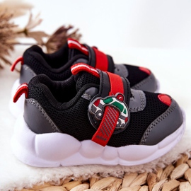 BEFADO S.A. Zapatilla Deportiva Infantil Con Velcro Befado 516P096 Negro rojo 3