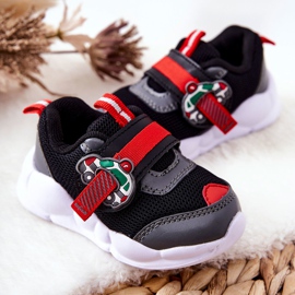 BEFADO S.A. Zapatilla Deportiva Infantil Con Velcro Befado 516P096 Negro rojo 6